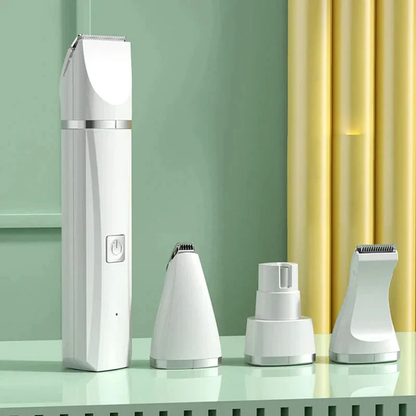 4-in-1 Electric Pet Grooming Kit – Quiet & Cordless