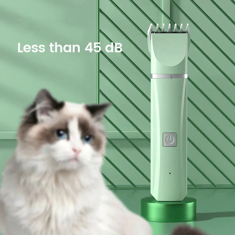 4-in-1 Electric Pet Grooming Kit – Quiet & Cordless