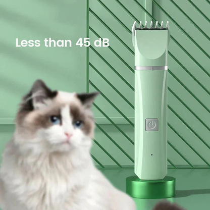 4-in-1 Electric Pet Grooming Kit – Quiet & Cordless